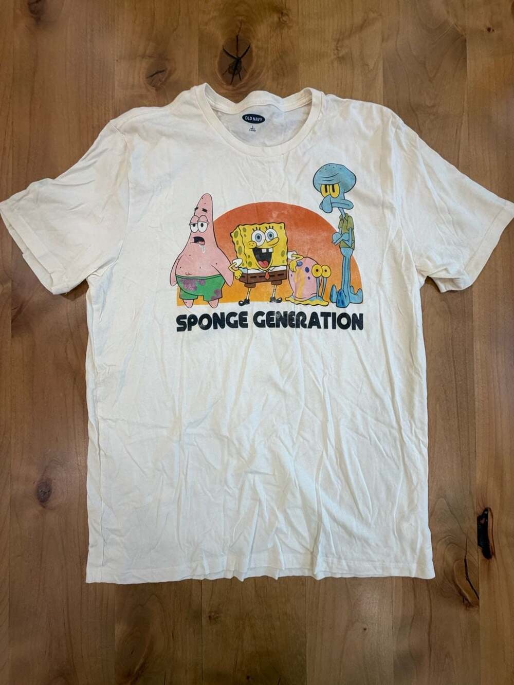 Old Navy SpongeBob SquarePants Graphic T-Shirt White Size Large